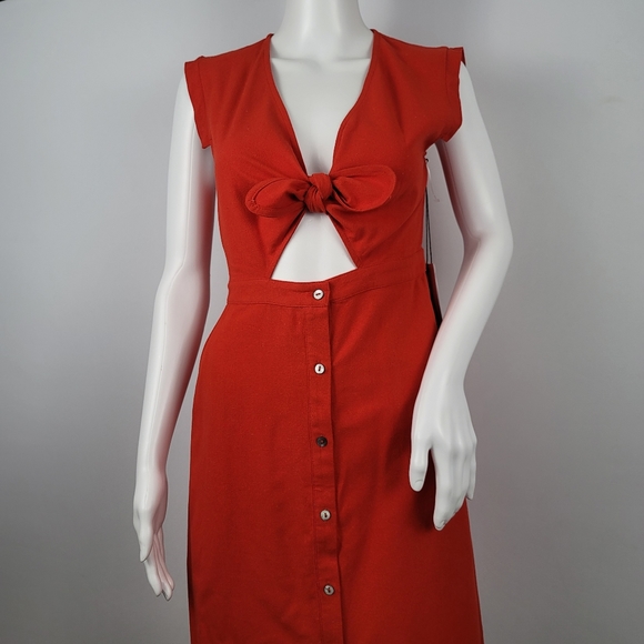 Anthropologie 34°N 118°W The Goods Silk Tie Dress - Picture 5 of 11